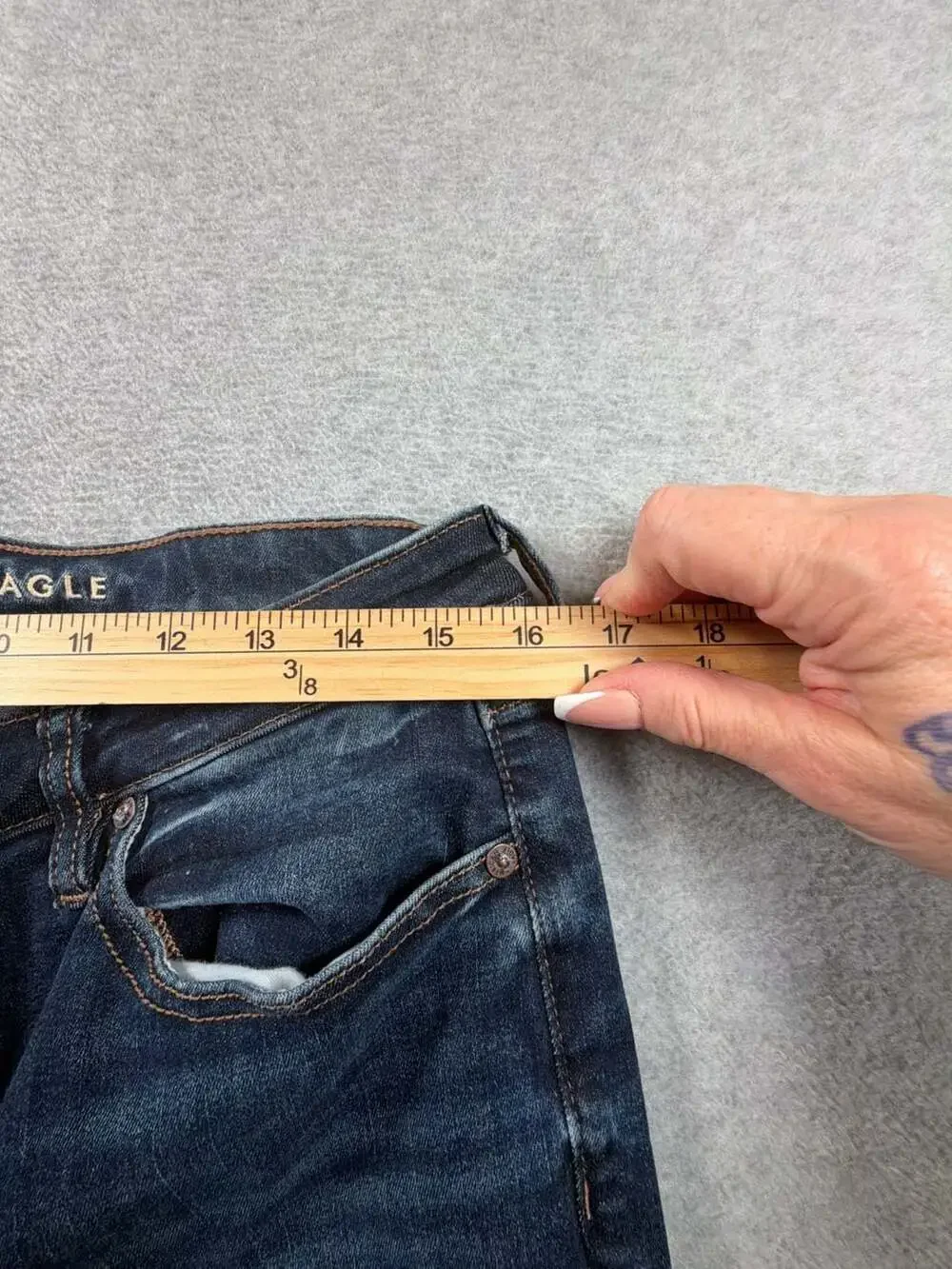 American Eagle Women's Next Level Stretch High-Rise Flare Jeans, Size 12 Long
